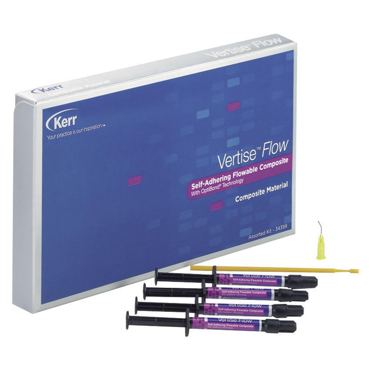 VERTISE FLOW KIT - Kit contenente: 4 siringhe A2, A3, A3.5 e Opaco da 2 g cad., 40 pennellini e 40 applicatori