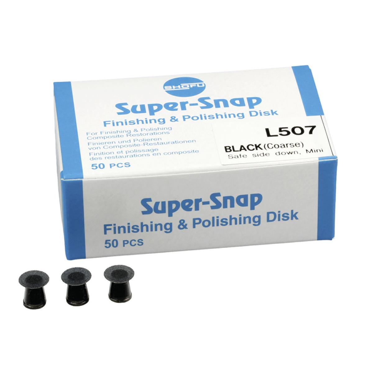 SUPER-SNAP - MINI DISCO - grana grossa/nero - safe side down