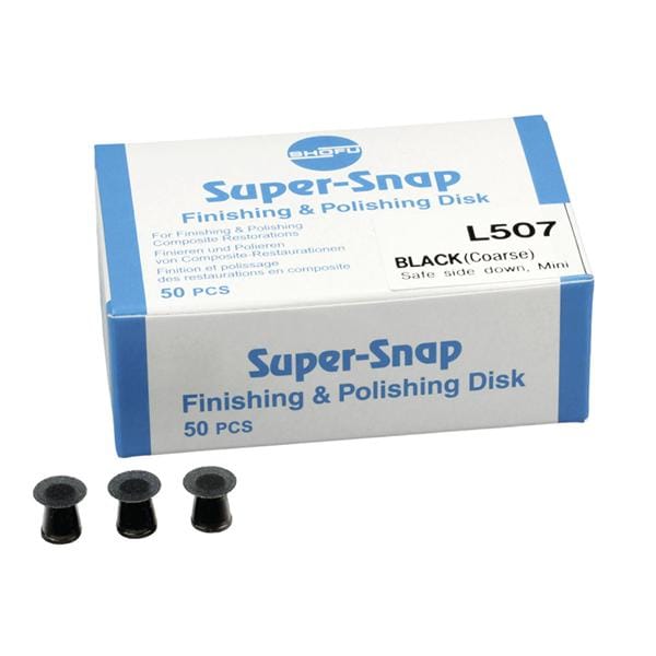 SUPER-SNAP - MINI DISCO - grana grossa/nero - safe side down