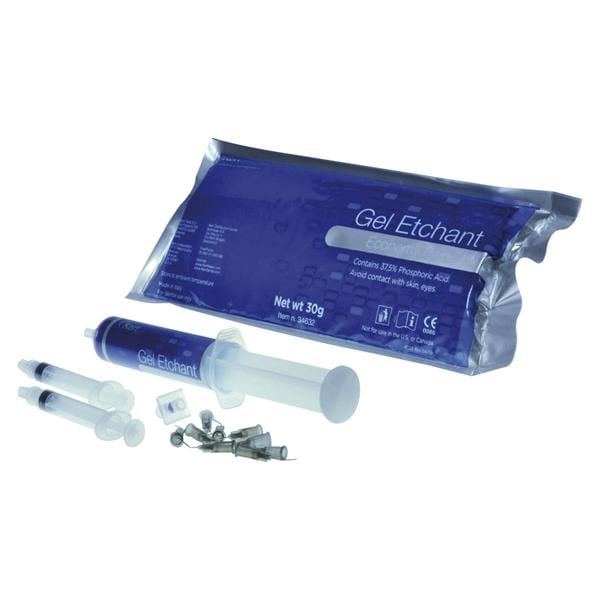 OPTIBOND GEL ETCHANT JUMBO - Siringa JUMBO da 30 g, 2 siringhe vuote da 3 g cad.+ 30 puntali