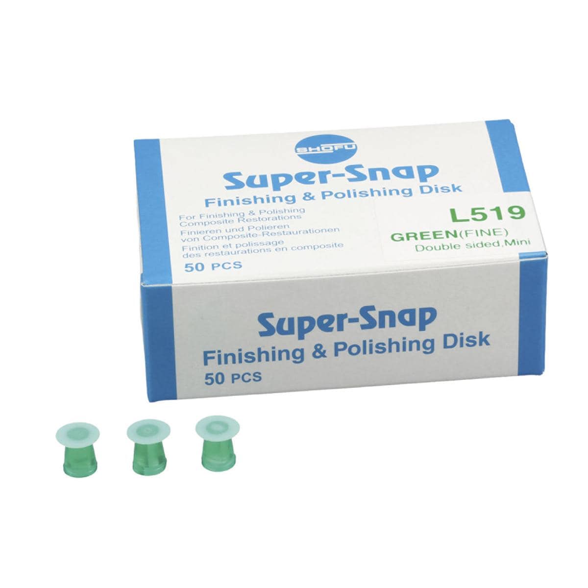 SUPER-SNAP - MINI DISCO - grana fine/verde - double sides