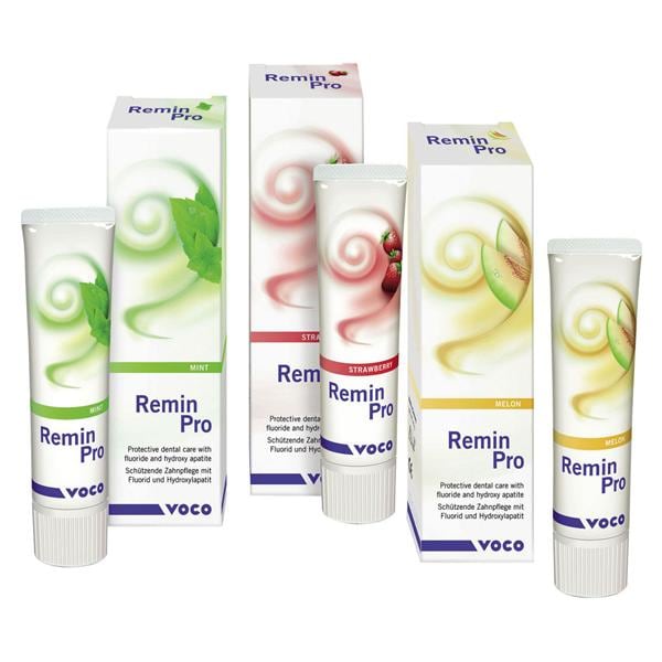REMIN PRO - 3 tubi da 40 g cad. (melone, menta, fragola)