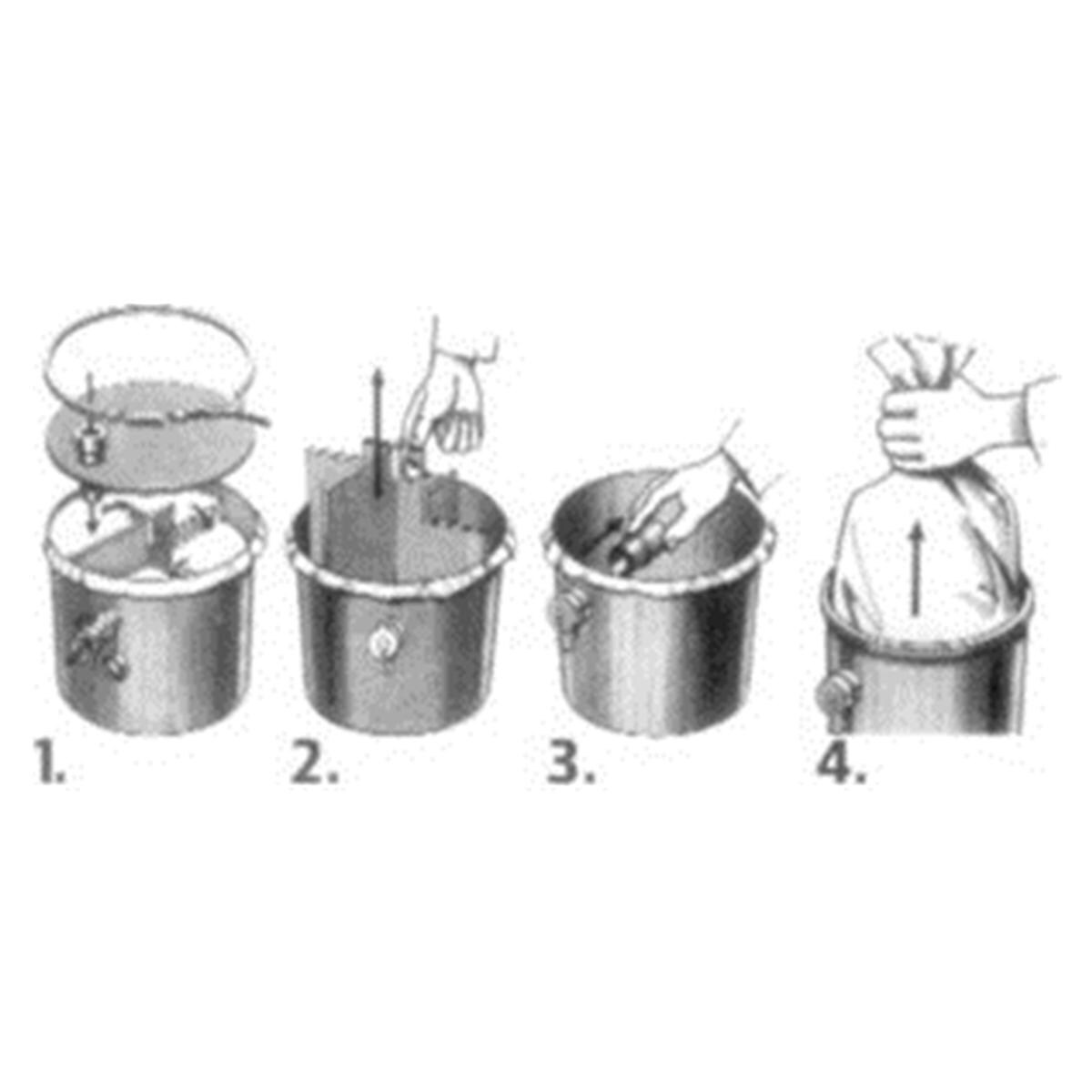 ACCESSORI PER VASCA DI DECANTAZIONE PER GESSO - Sacchetti da 25 pz