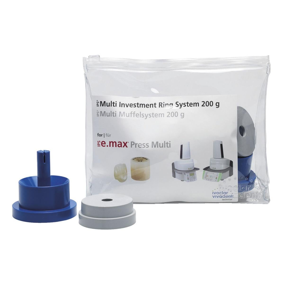 IPS MULTI MUFFEL SYSTEM 200 g - Confezione da 3 basi per cilindro e 3 squadra cilindri (coperchio)