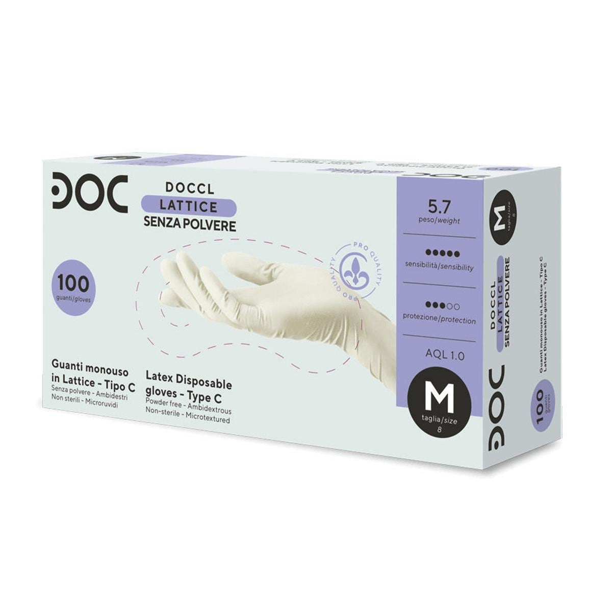 GUANTI CLORINATI BIANCHI PF - 10 scatole - SMALL