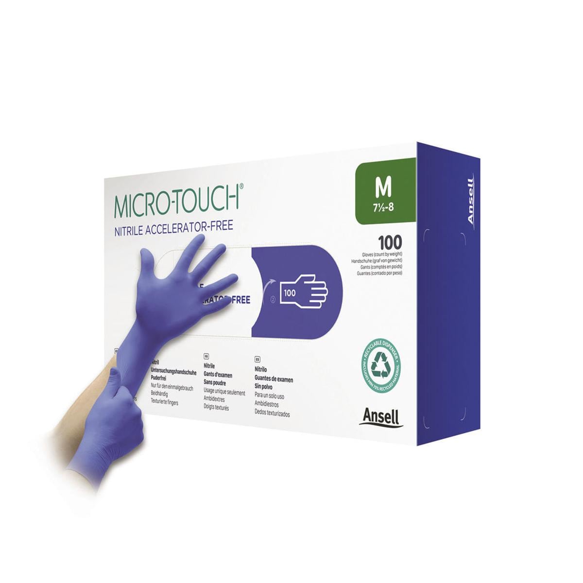 GUANTI MICRO-TOUCH NITRILE ACCELERATOR FREE - 1 scatola - MEDIUM