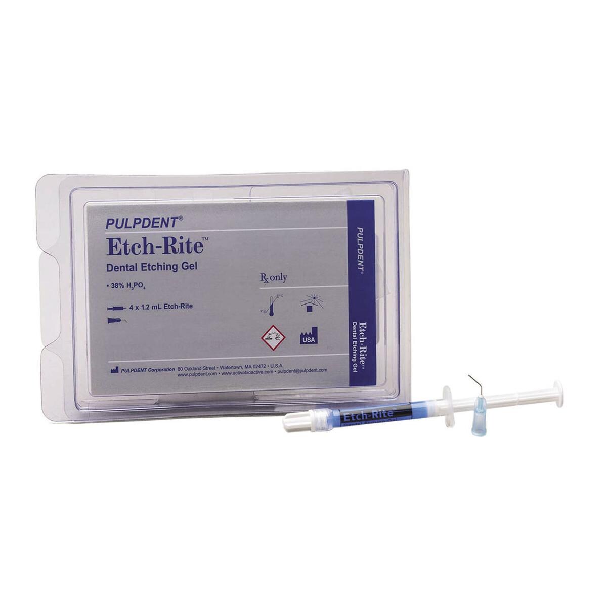 ETCH-RITE KIT - 4 siringhe da 1,2 ml cad. + 8 puntali applicatori