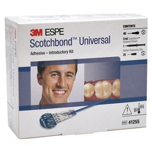 SCOTCHBOND UNIVERSAL ADHESIVE KIT MONODOSE - 40 monodose da 0,12 ml cad., 1 Scotchbond mordenzante siringa 3 ml e 25 aghi