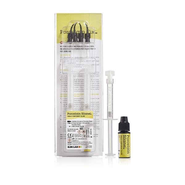 PORCELAIN SILANE - 2 flaconi 2 ml cad., 2 siringhe vuote, 4 puntali Ø 0,7 mm (22 G)