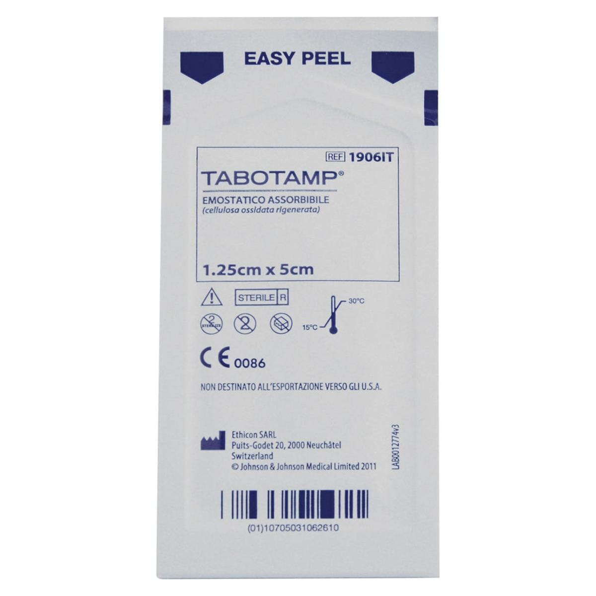 TABOTAMP SURGIGEL ORIGINAL - Confezione: 10 garze (cm 5 x 1,25) in blister sterile