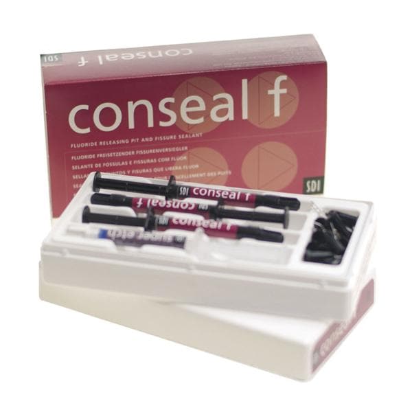 CONSEAL F - Kit: 3 siringhe da 1 g cad., 1 Super Etch da 1,25 g e 20 puntali 27G.