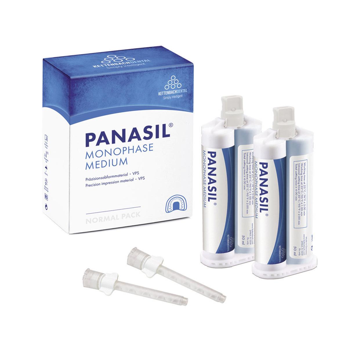 PANASIL MONOPHASE (PER MISCELAZIONE MANUALE) - Normal pack: 2 cartucce da 50 ml cad. + 6 puntali bianchi