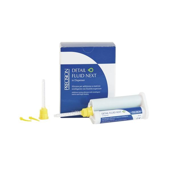 DETAIL FLUID NEXT - Confezione: 2 x 50 ml cad., 12 puntali gialli e 12 beccucci intraorali gialli