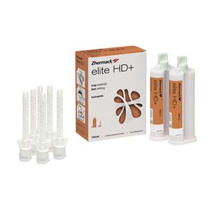 ELITE HD+ TRAY MATERIAL (PER MISCELAZIONE MANUALE) - Fast set - Confezione: 2 x 50 ml cad. + 6 puntali bianchi