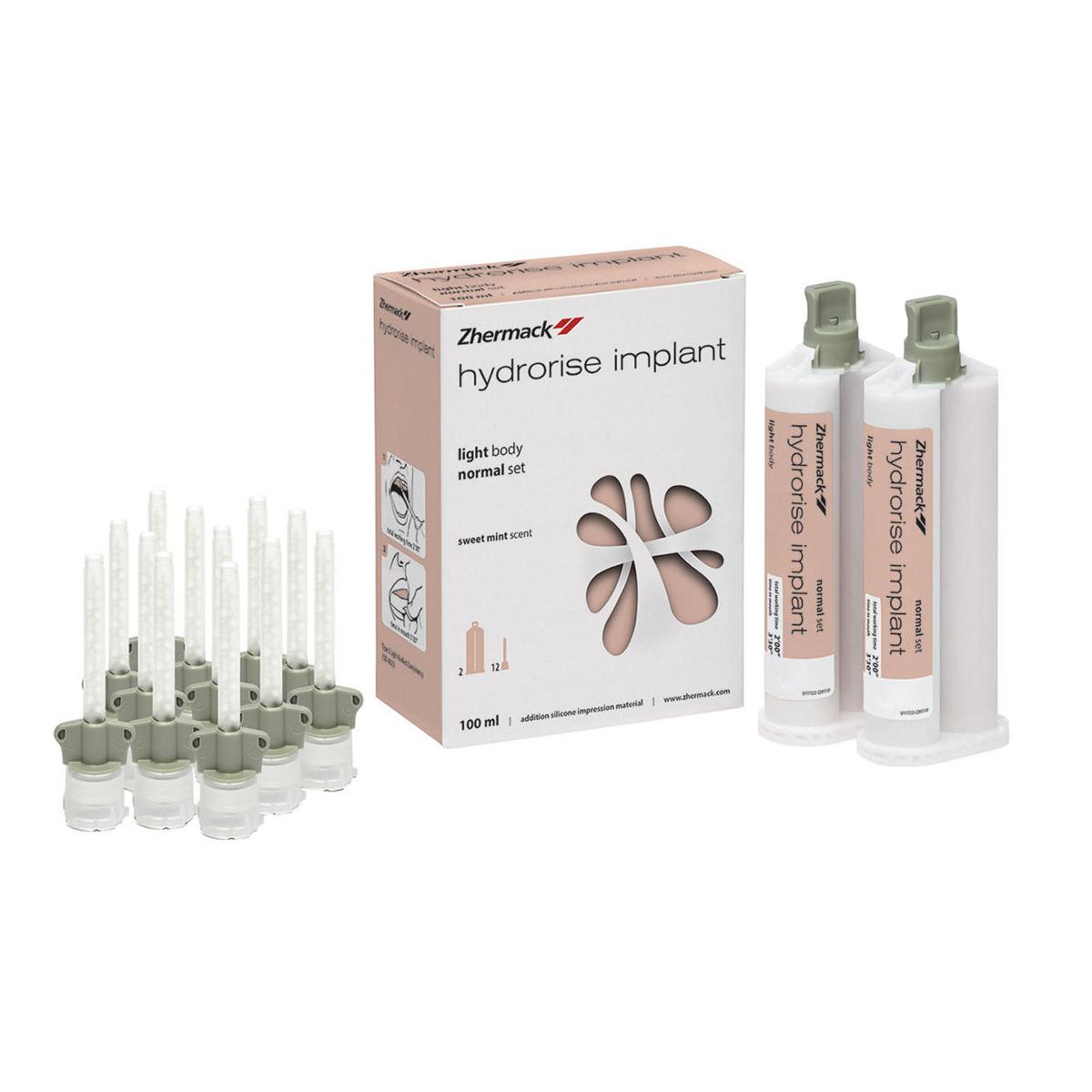 HYDRORISE IMPLANT (PER MISCELAZIONE MANUALE) - Confezione: 2 x 50 ml cad. + 12 puntali grigi
