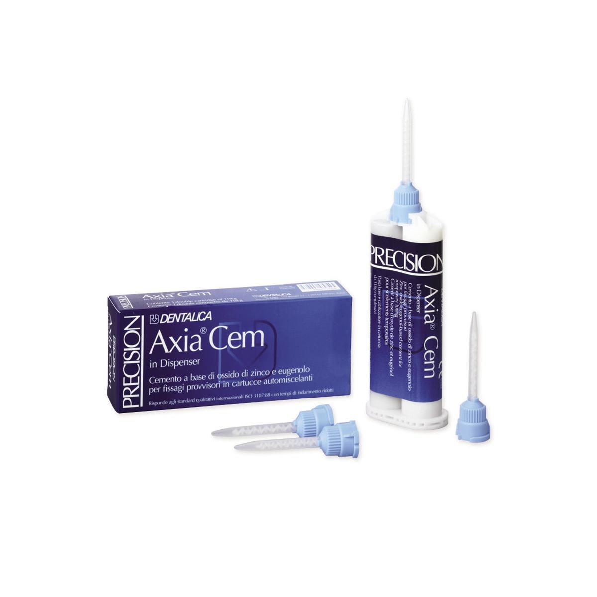 AXIA-CEM - Cartuccia automiscelante da 118 g + 4 puntali miscelatori azzurri