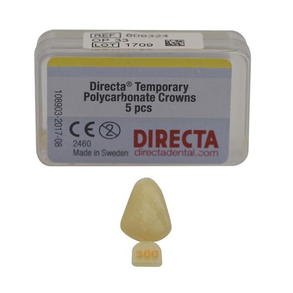 CORONE OPACHE RICAMBI per anteriori e premolari - centrali superiori destri n.100