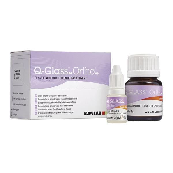 Q-GLASS ORTHO - Confezione: 1 flacone di polvere da 16 g, 1 flacone di liquido da 12 g ed accessori