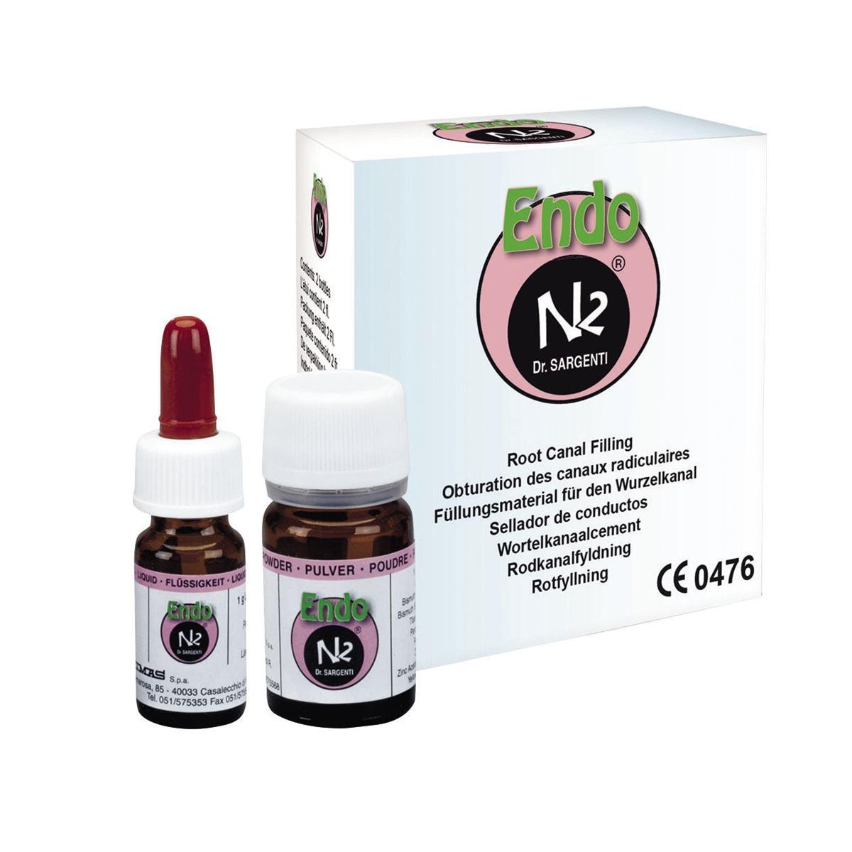 N2 ENDODONTIC CEMENT - Confezione: polvere da 10 g e liquido da 4 ml