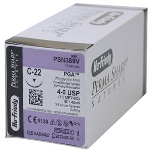 SUTURE PGA tinto viola - AGO DORSO TAGLIENTE- Calibro 5/0 - 12 pz - PSN388V - AGO DORSO TAGLIENTE - C-22 - 3/8 cerchio mm 16,2