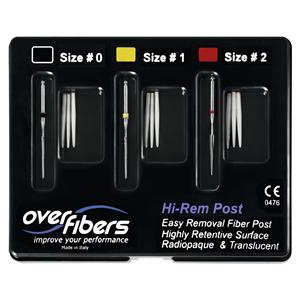 HI-REM PROSTHETIC POST STARTER KIT - 9 perni (3 pz. x mis. 0,1,2) e 3 frese