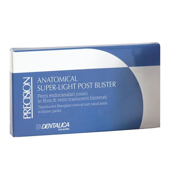ANATOMICAL SUPER-LIGHT POST 10 perni - Small conicità 4/6% - Ø min/max mm 0,5/1,64