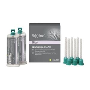 FLEXITIME BITE (PER MISCELAZIONE MANUALE) - Confezione: 2 cartucce da 50 ml cad. + 12 puntali verdi