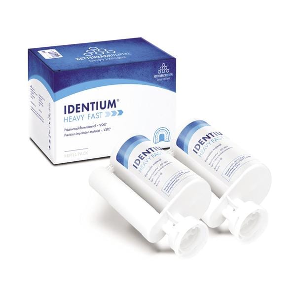 IDENTIUM HEAVY FAST SET PER MISCELAZIONE DINAMICA (alta viscosità - azzurro) - Confezione: 2 x 380 ml cad.