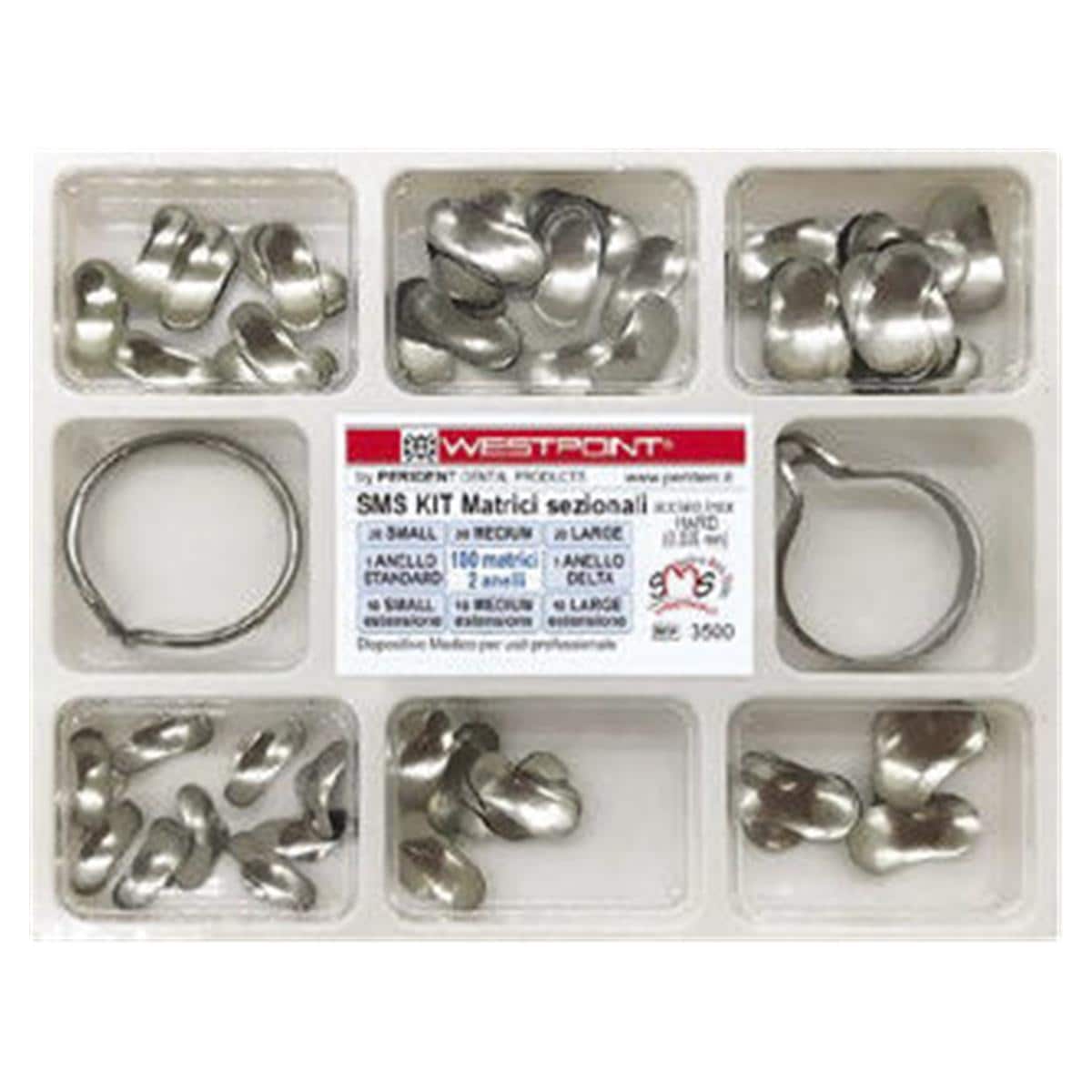 MATRICI SEZIONALI KIT - Assortimento da 100 matrici