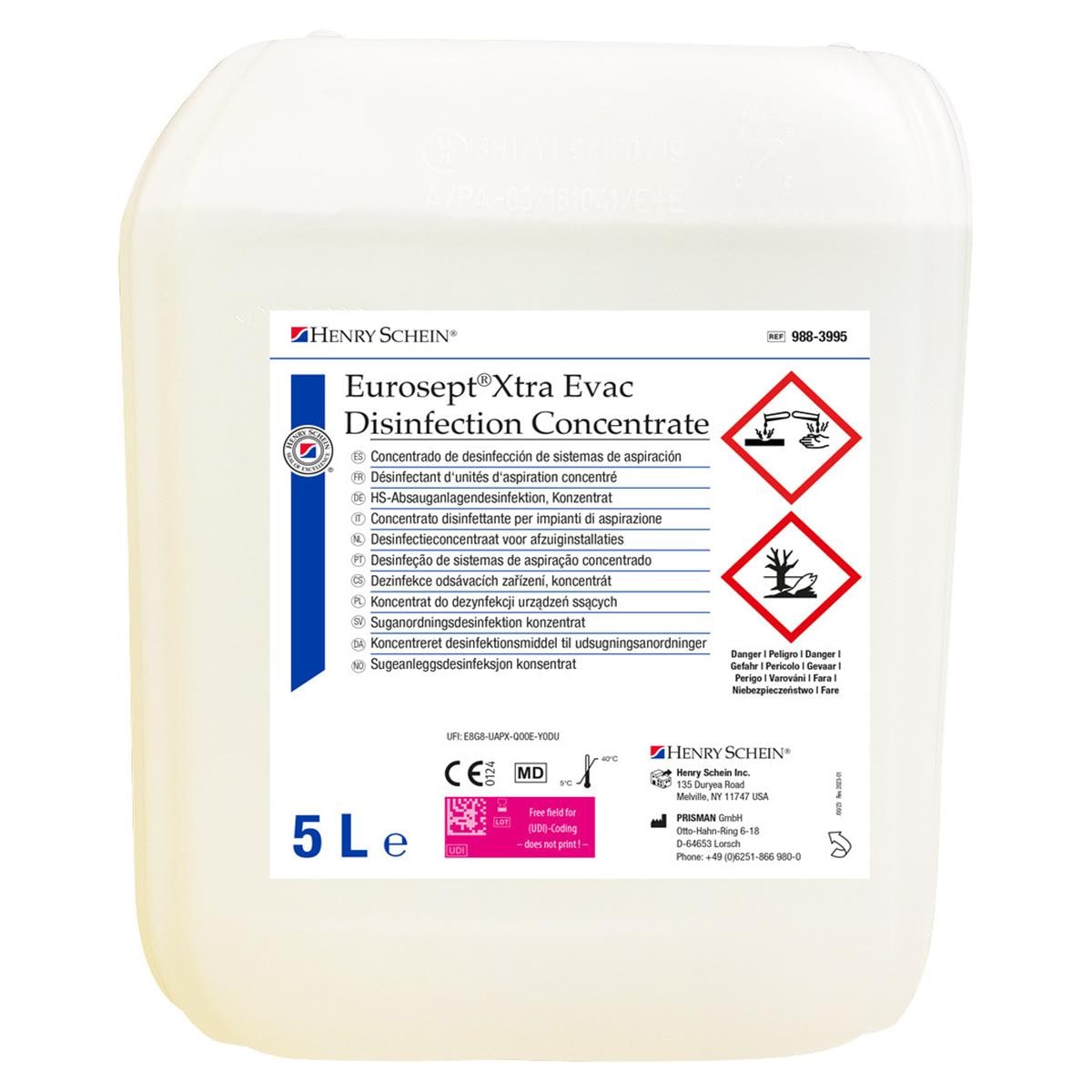 EUROSEPT XTRA EVAC DISINFECTION CONCENTRATE - Tanica da 5 litri
