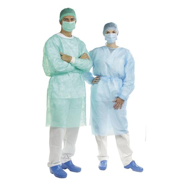 CAMICE TNT STANDARD 30 g/m2 - Non sterile - Verde - 10 pz