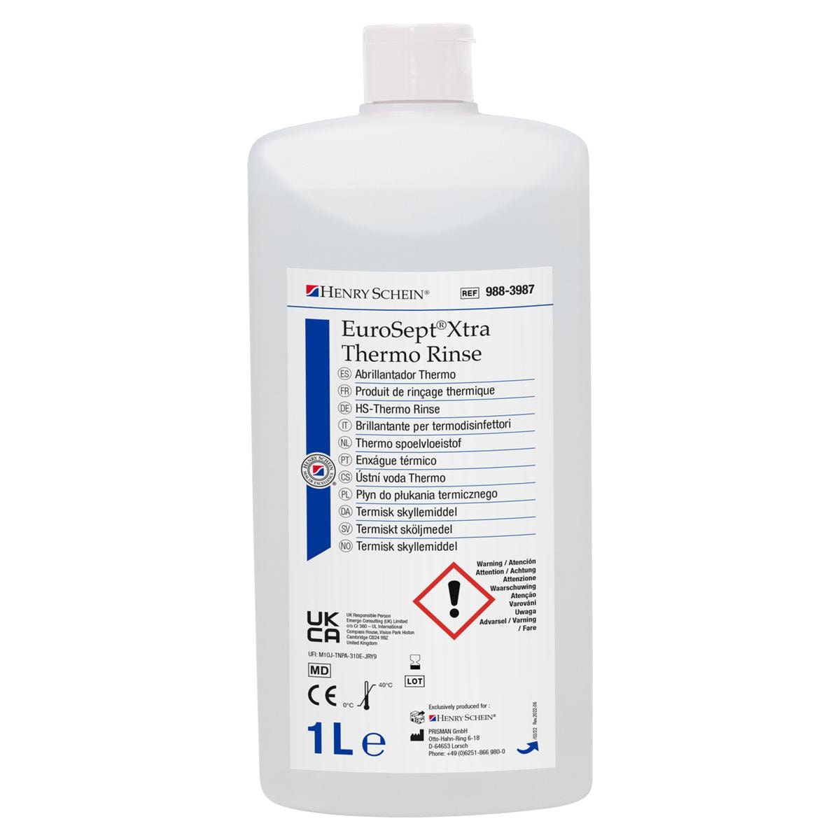 EUROSEPT XTRA THERMO RINSE - Flacone da 1 litro