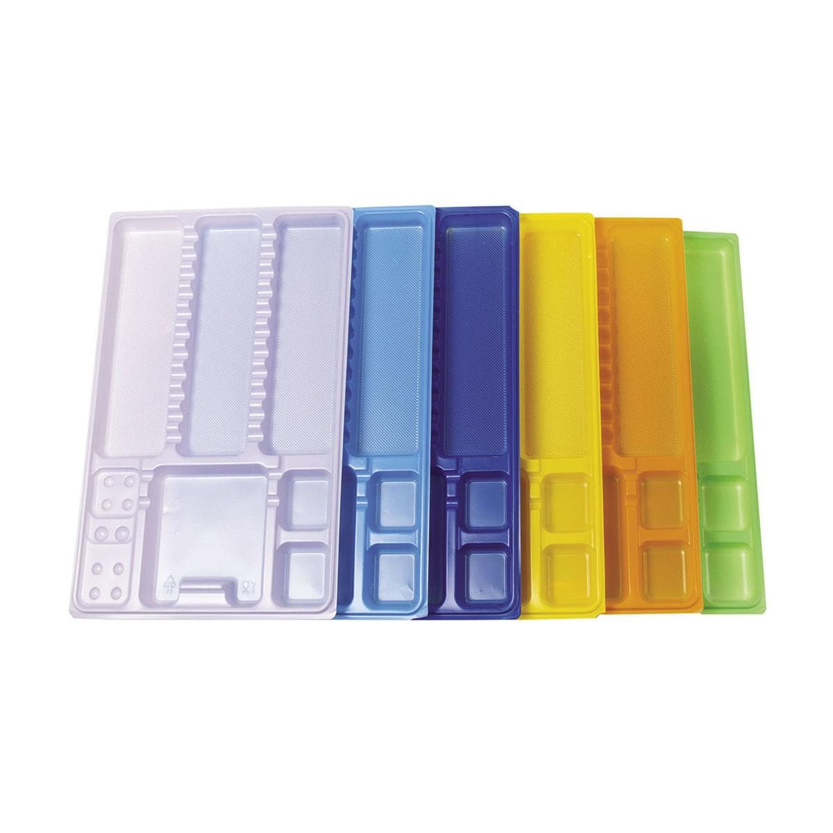 DISPOSABLE TRAYS STANDARD ASSORTIMENTO - Misura: cm 28,8 x 18 x h 1,6 - Assortimento - 400 pz
