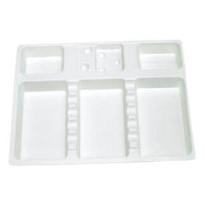 DISPOSABLE MINI TRAYS - Misura cm 18,3x14x h 1,7 - Bianco - 400 pz