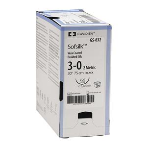 SUTURE SETA SOFSILK - AGO 1/2 cerchio TAGLIENTE - 36 pz - 55SS-632 - C2 24 mm - 3,0 (2) -