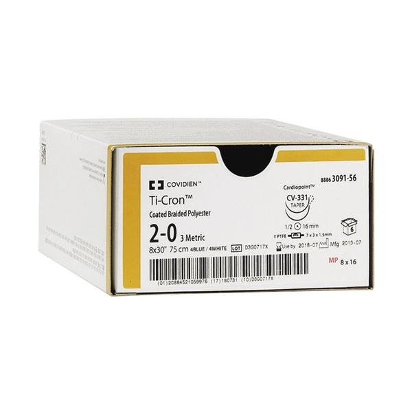 SUTURE TI CRON BIANCA AGO 3/8 di cerchio TAGLIENTE ESTERNO - 12 pz - (AD ESAURIMENTO) - 552864G - P 13 13 mm - 5-0 (1)