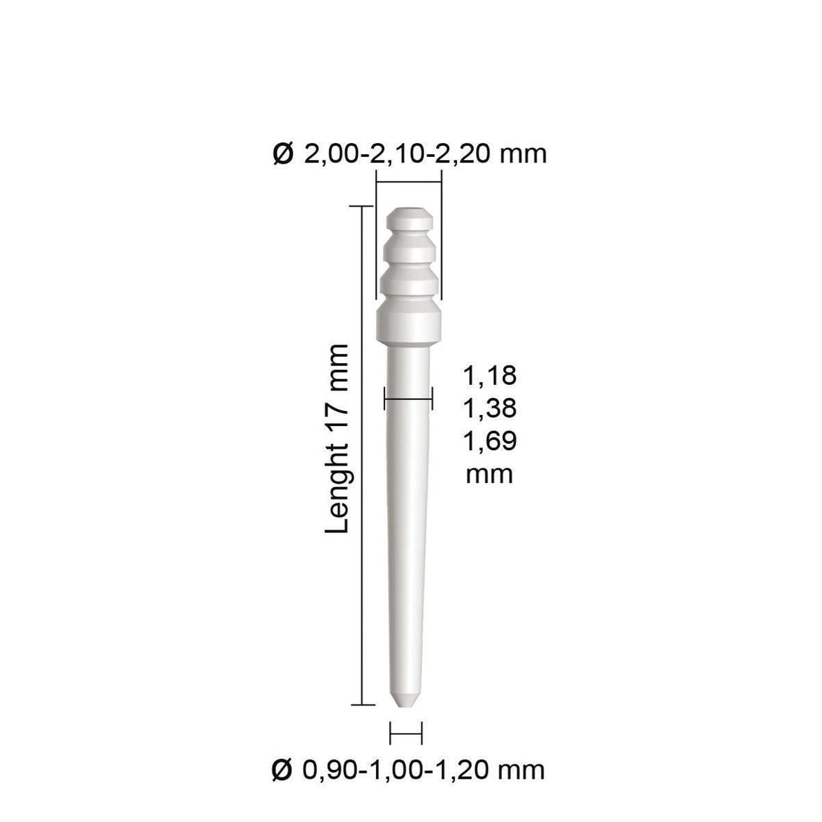 K-POST CONICAL RETENTION - Ø mm 0,90 fibra di vetro