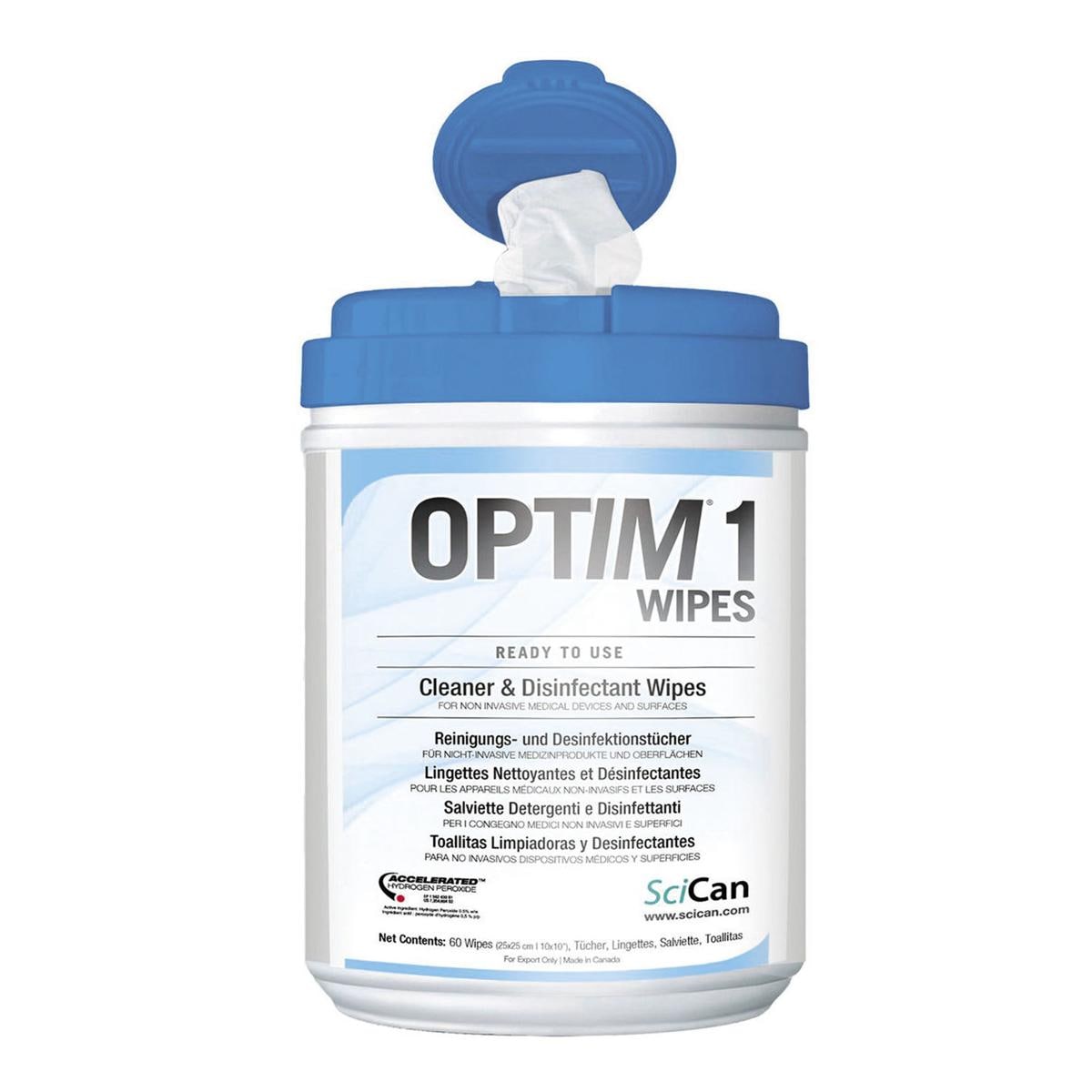 OPTIM 1 WIPES - Confezione: 12 barattoli da 160 salviette cad.
