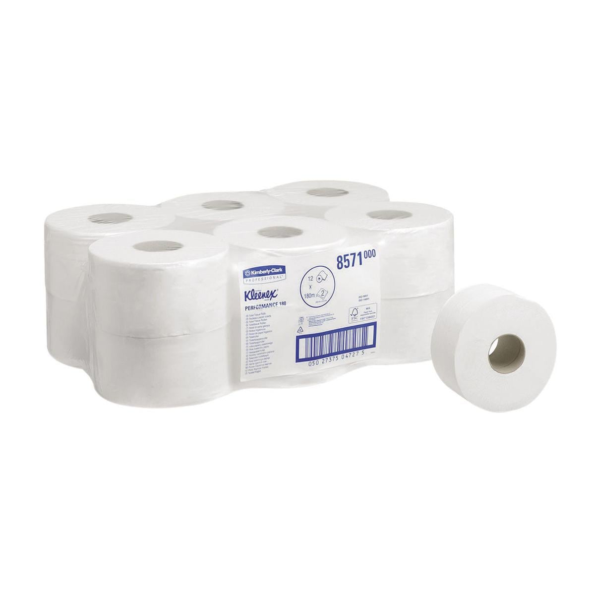 CARTA IGIENICA Kleenex Jumbo - Confezione da 12 bobine