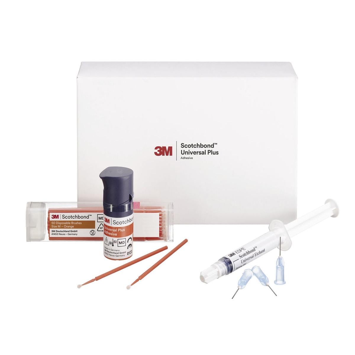 SCOTCHBOND UNIVERSAL PLUS KIT FLACONE - Flacone da 5 ml, 50 pennellini, Scotchbond Universal mordenzante da 3 ml, 25 applicatori