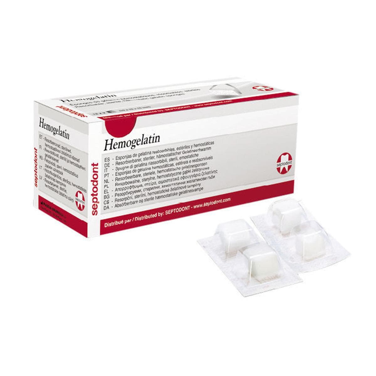 HEMOGELATIN - Blisters da 24 pz. singoli ( mm 10 x 10 x 10)