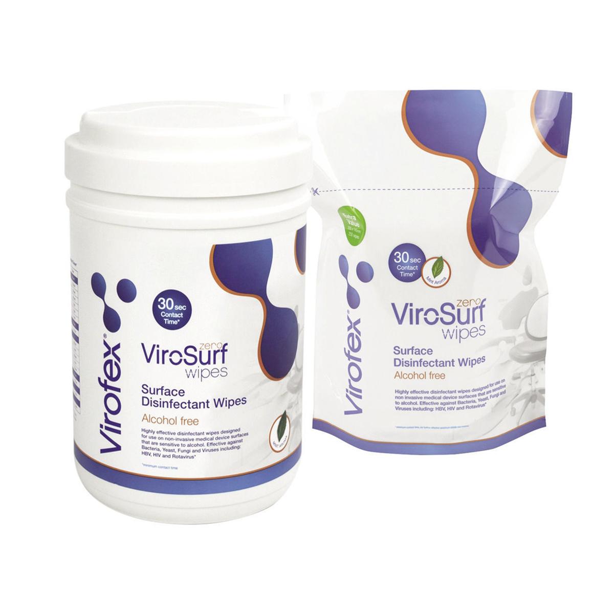 ViroSurf Zero Eco-Cartridge SALVIETTE (AD ESAURIMENTO) - Barattolo + 12 buste da 250 salviette (3000 pz.)