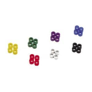ANELLI CODIFICATORI STANDARD - Rosso - Confezione da 50 pz