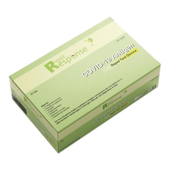 TAMPONE ANTIGENICO COVID-19 RAPID RESPONSE - Confezione da 25 tamponi rapidi