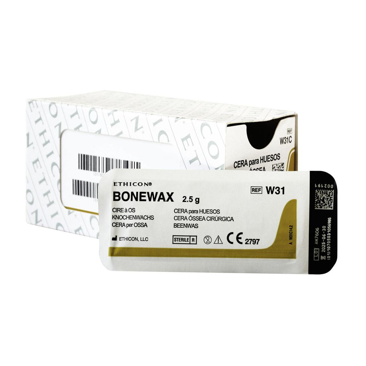 CERA PER OSSA BONEWAX - W 31 C - Confezione da 12 bustine sterili da 2,5 g cad.