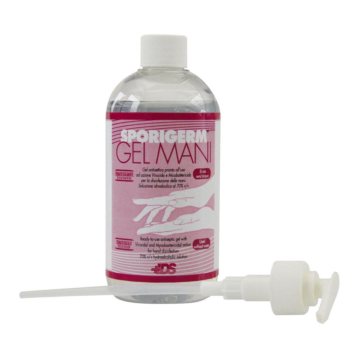 SPORIGERM GEL MANI - Confezione: 12 flaconi da 500 ml cad. con erogatore
