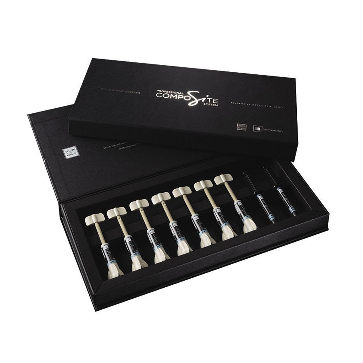 COMPOSITE WHITE DENTAL BEAUTY KIT - Professional kit 9 siringhe