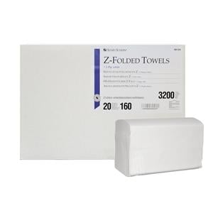 ASCIUGAMANI PIEGATI A "Z" - 3 veli - Formato steso 32X22 cm - (20 pacchi da 125 pz) - 2500 pz