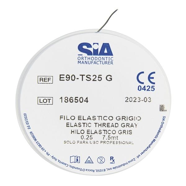 FILO ELASTICO - Misura Ø .025" colore Grigio