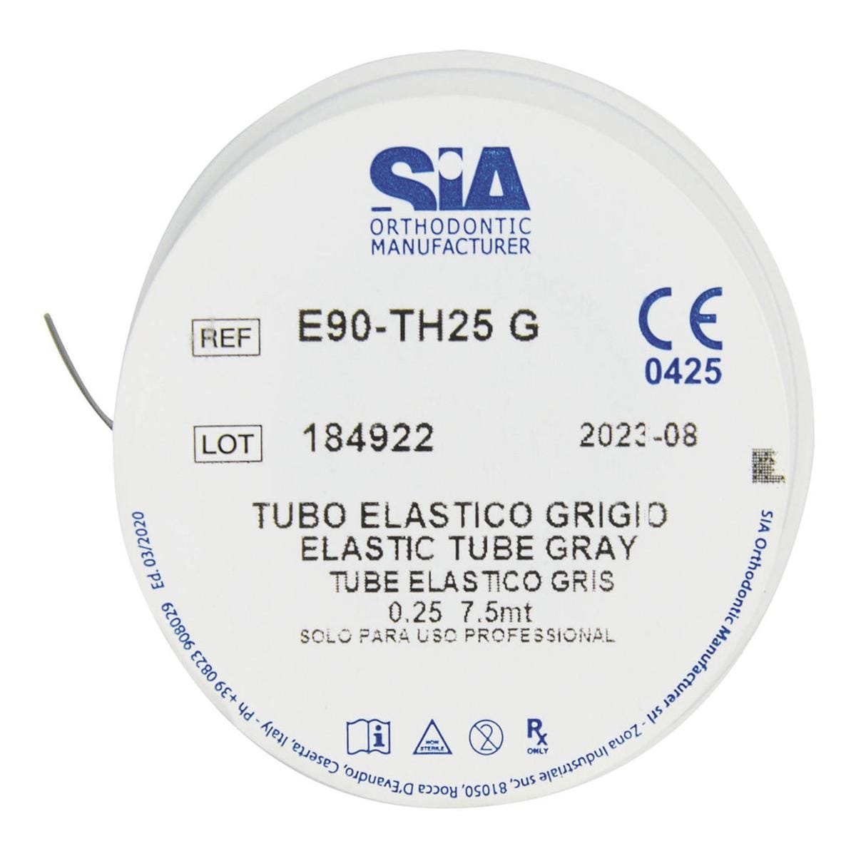 TUBO ELASTICO - Heavy Ø .030" Trasparente